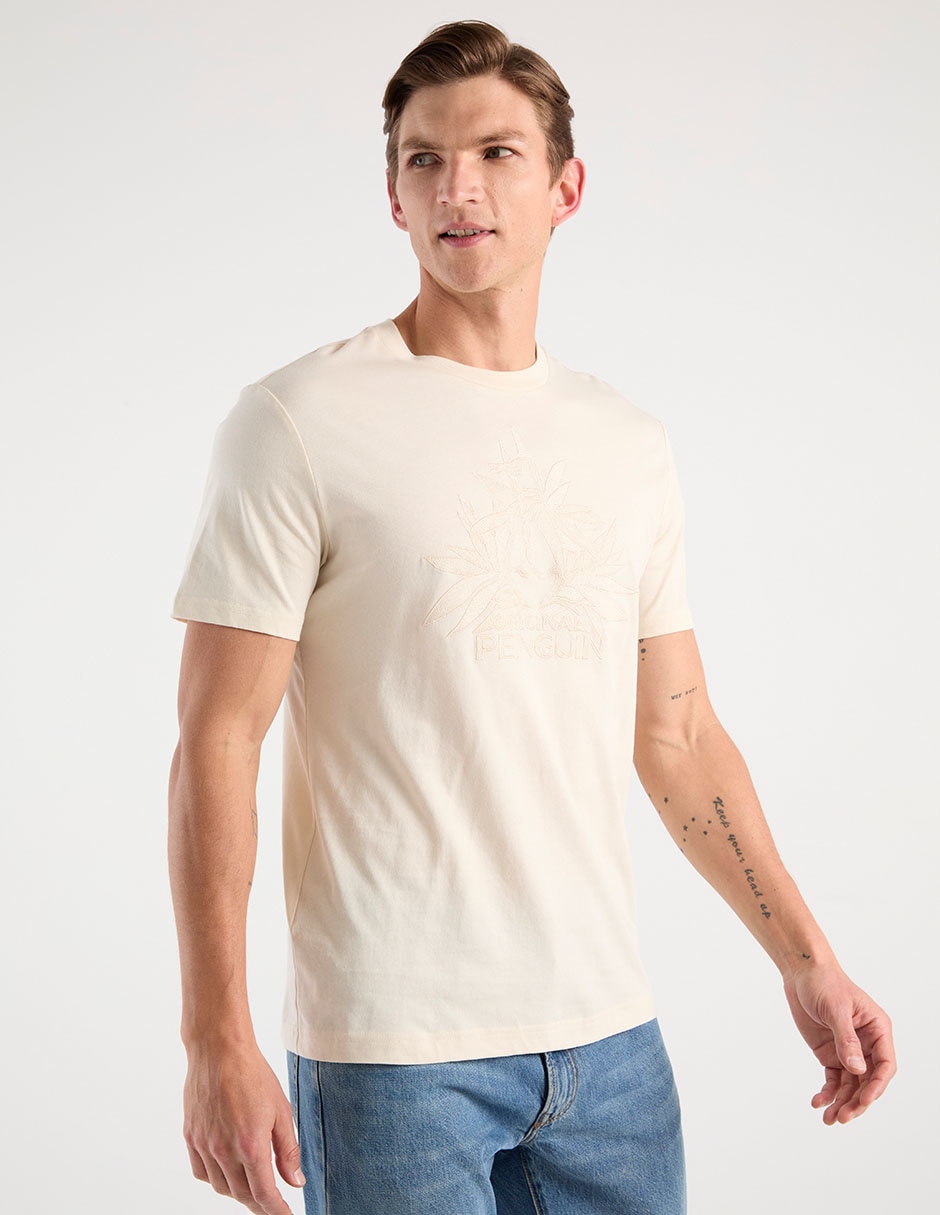 Playera cuello redondo para hombre