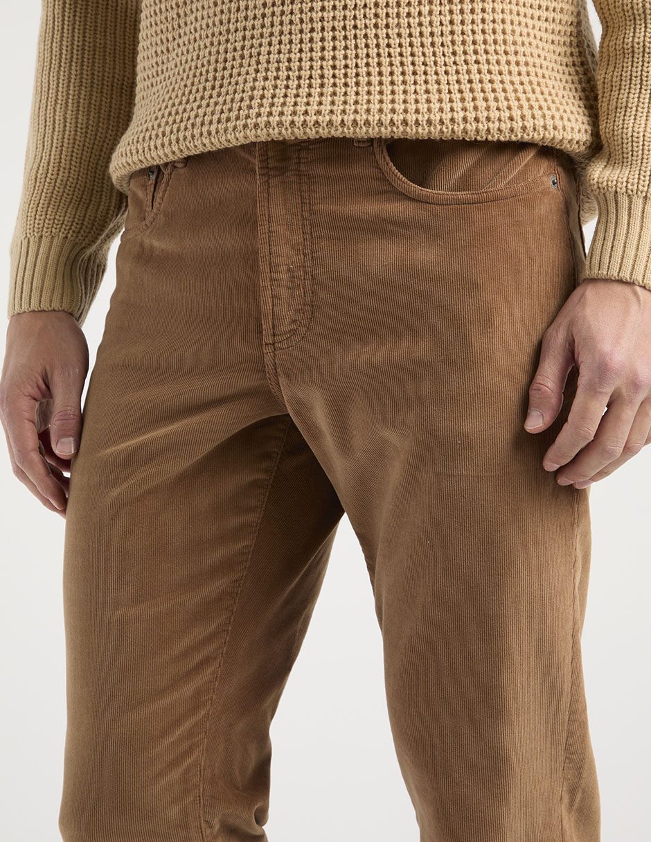 Pantalón casual regular algodón para hombre 4