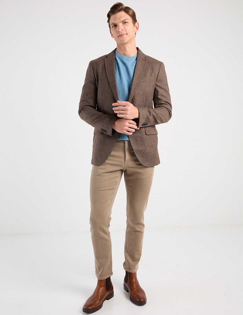 Pantalón regular de algodón para hombre 2