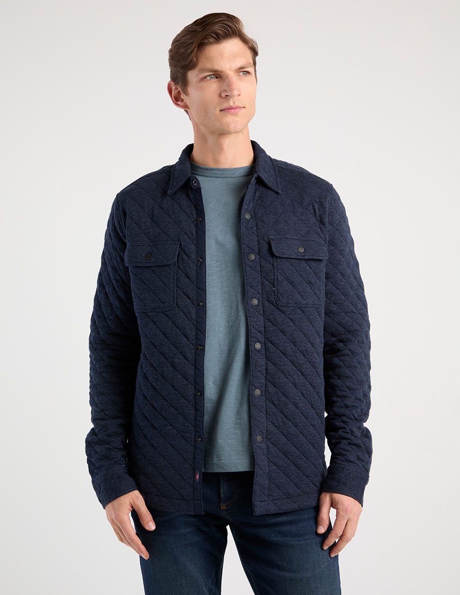 Sobrecamisa casual de algodón manga larga para hombre Sobrecamisa casual de algodón manga larga para hombre