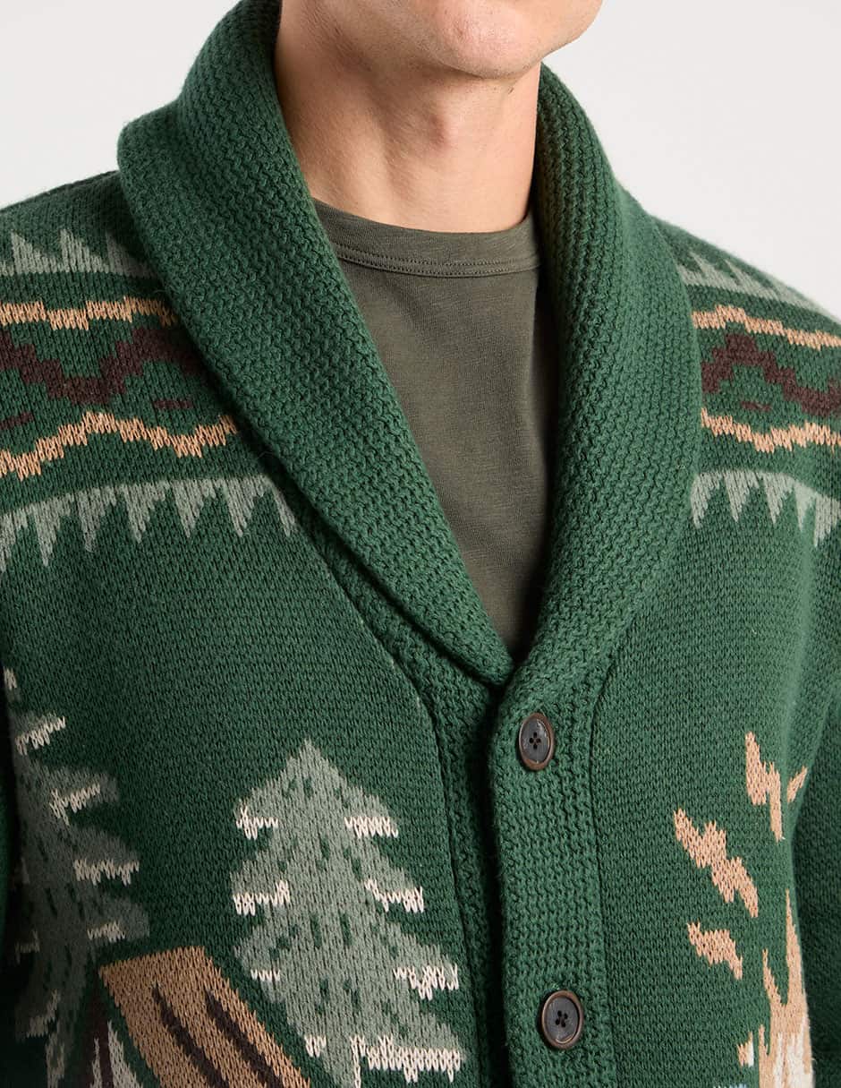 Suéter cuello solapa para hombre 4