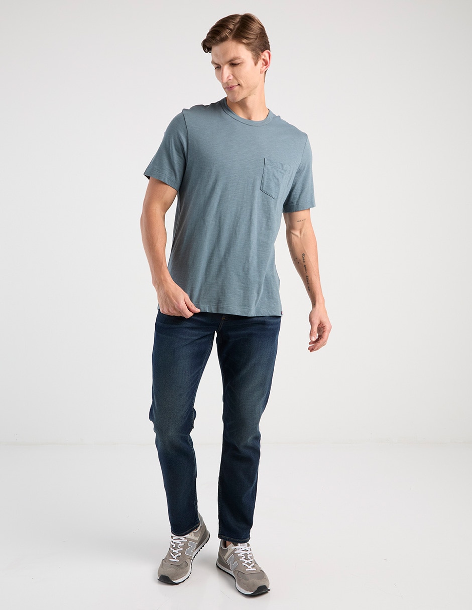 Jeans slim deslavado para hombre 3