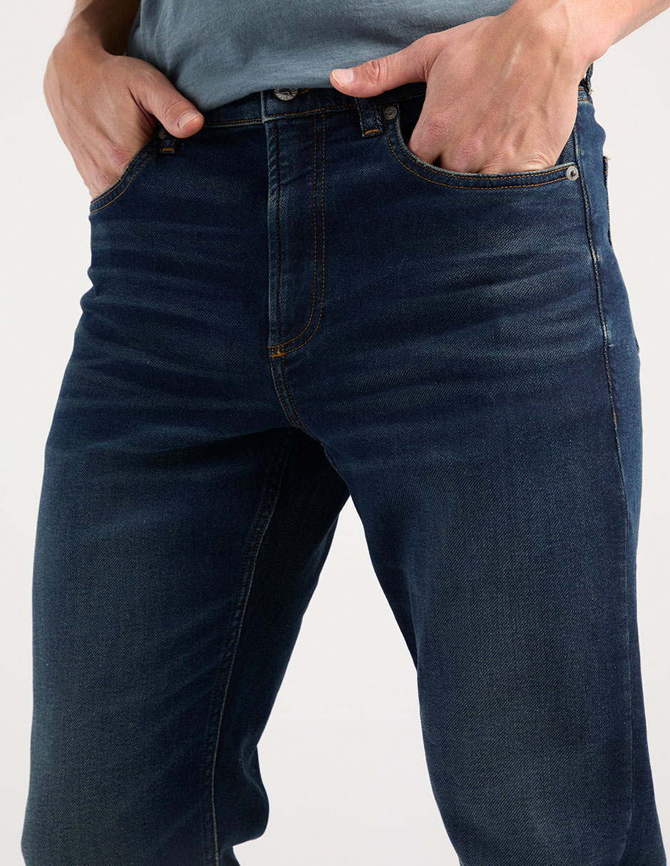 Jeans slim deslavado para hombre 4