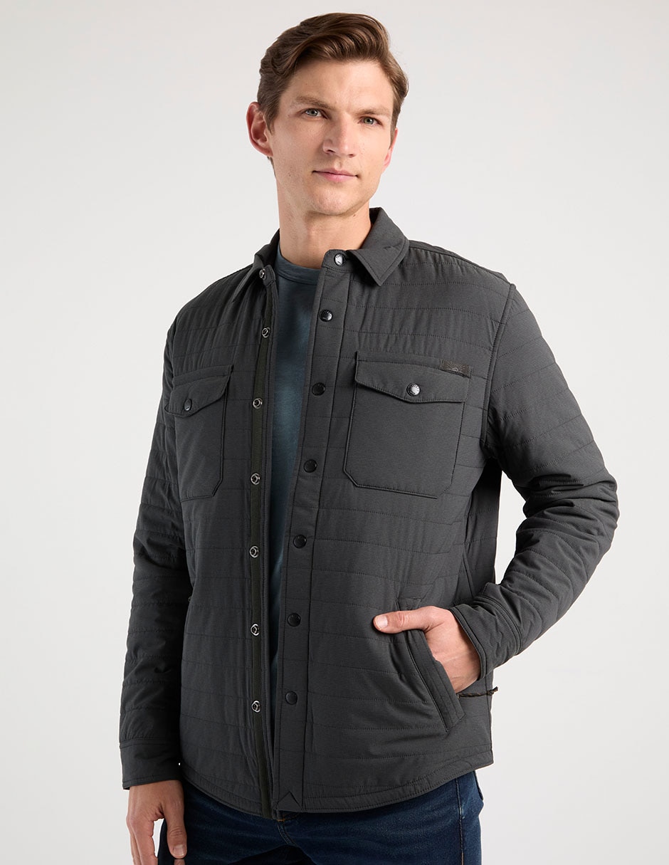 Chamarra casual con bolsillos para hombre