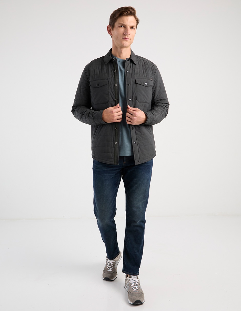 Chamarra casual con bolsillos para hombre 2