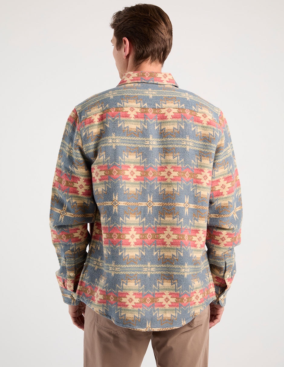Sobrecamisa casual de algodón manga larga para hombre 6
