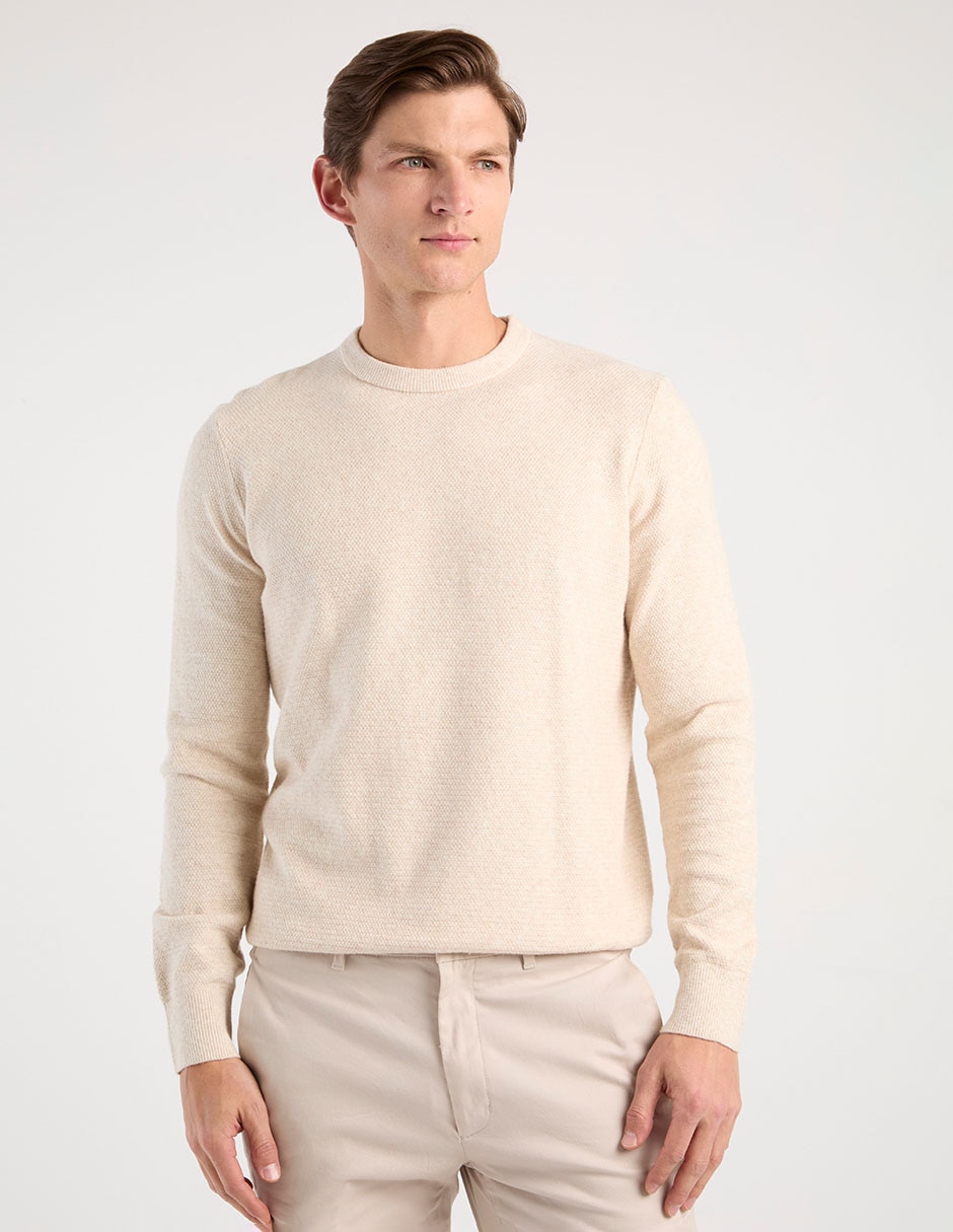 Suéter cuello redondo para hombre