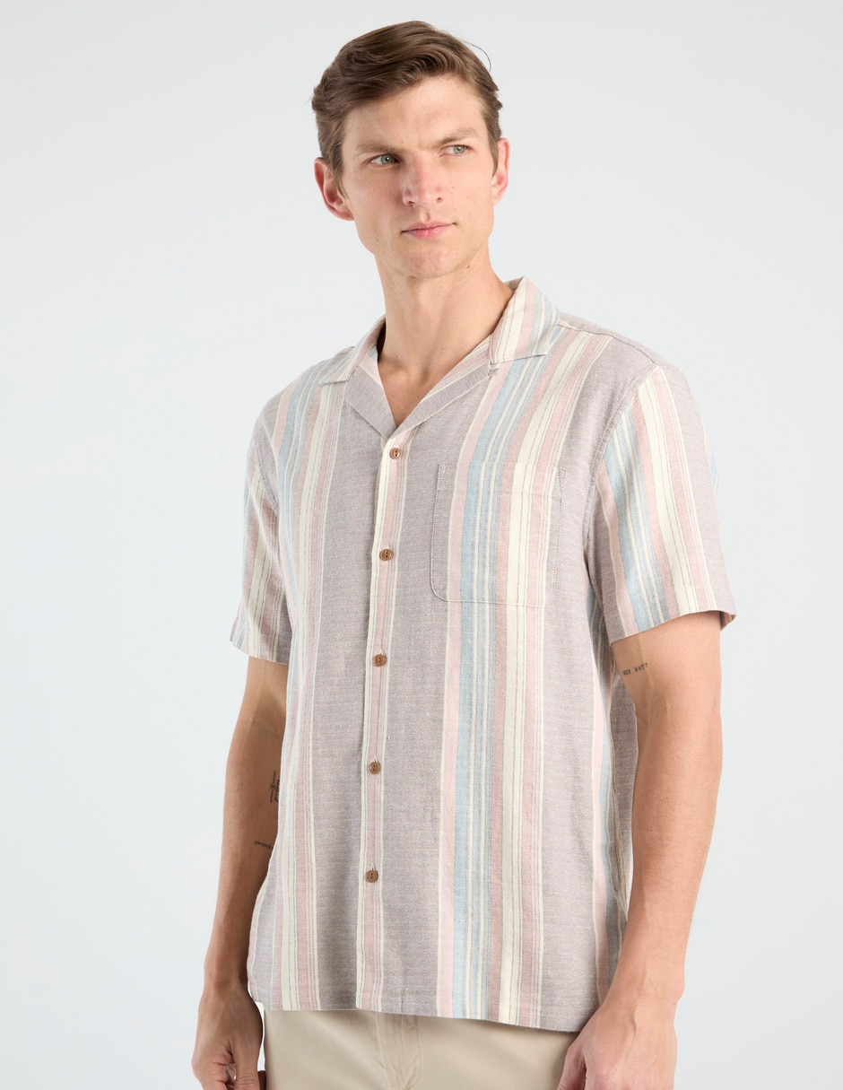 Camisa casual manga corta para hombre