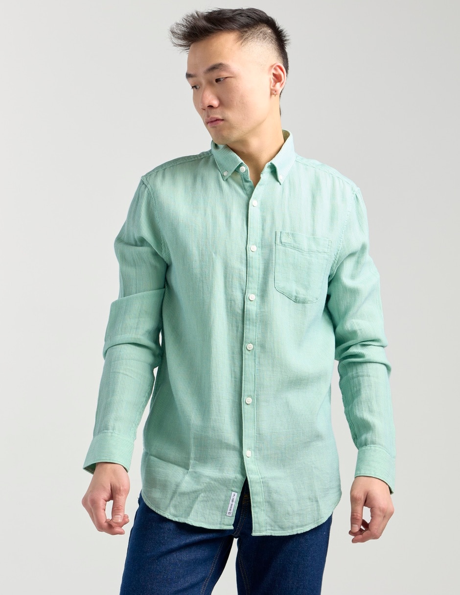 Camisa casual manga larga para hombre Camisa casual manga larga para hombre