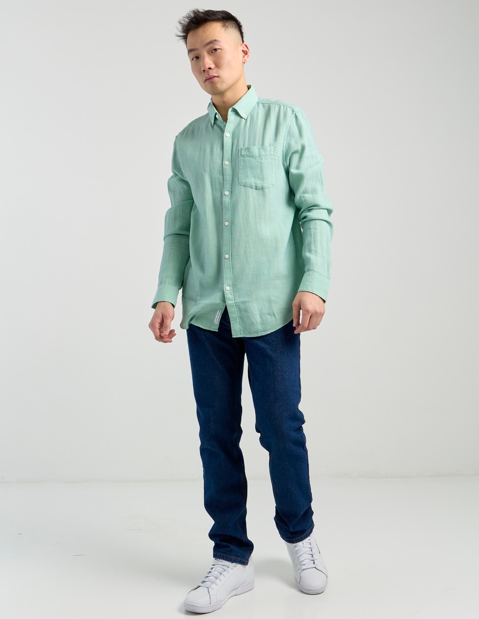 Camisa casual manga larga para hombre 3