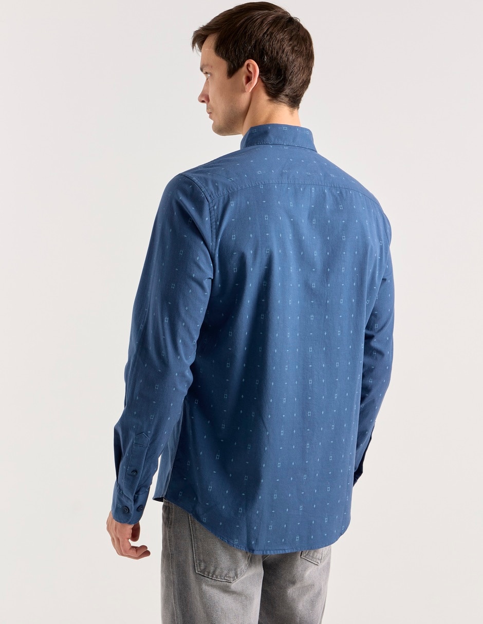 Camisa casual manga larga para hombre 2