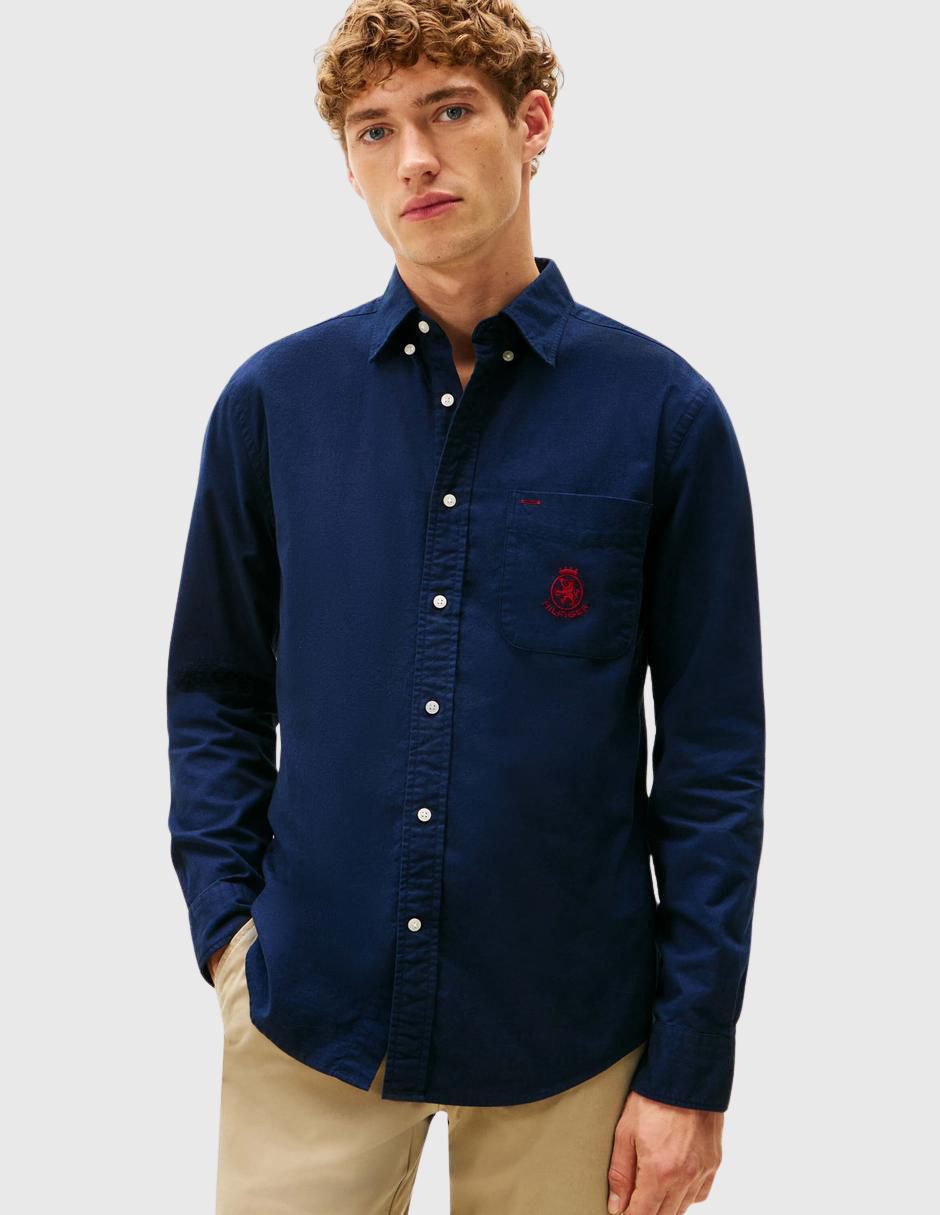 Camisa casual de algodón manga larga para hombre Camisa casual de algodón manga larga para hombre
