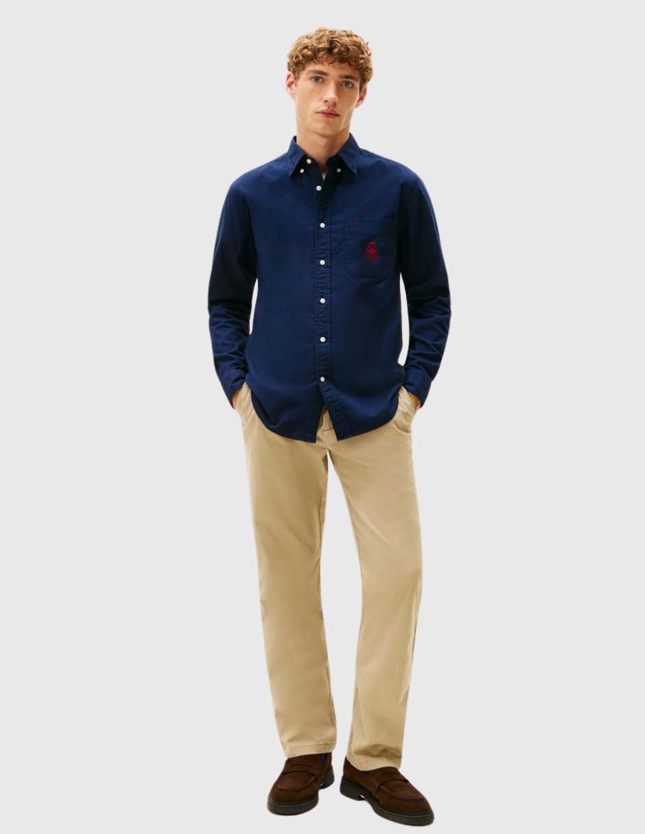 Camisa casual de algodón manga larga para hombre 3