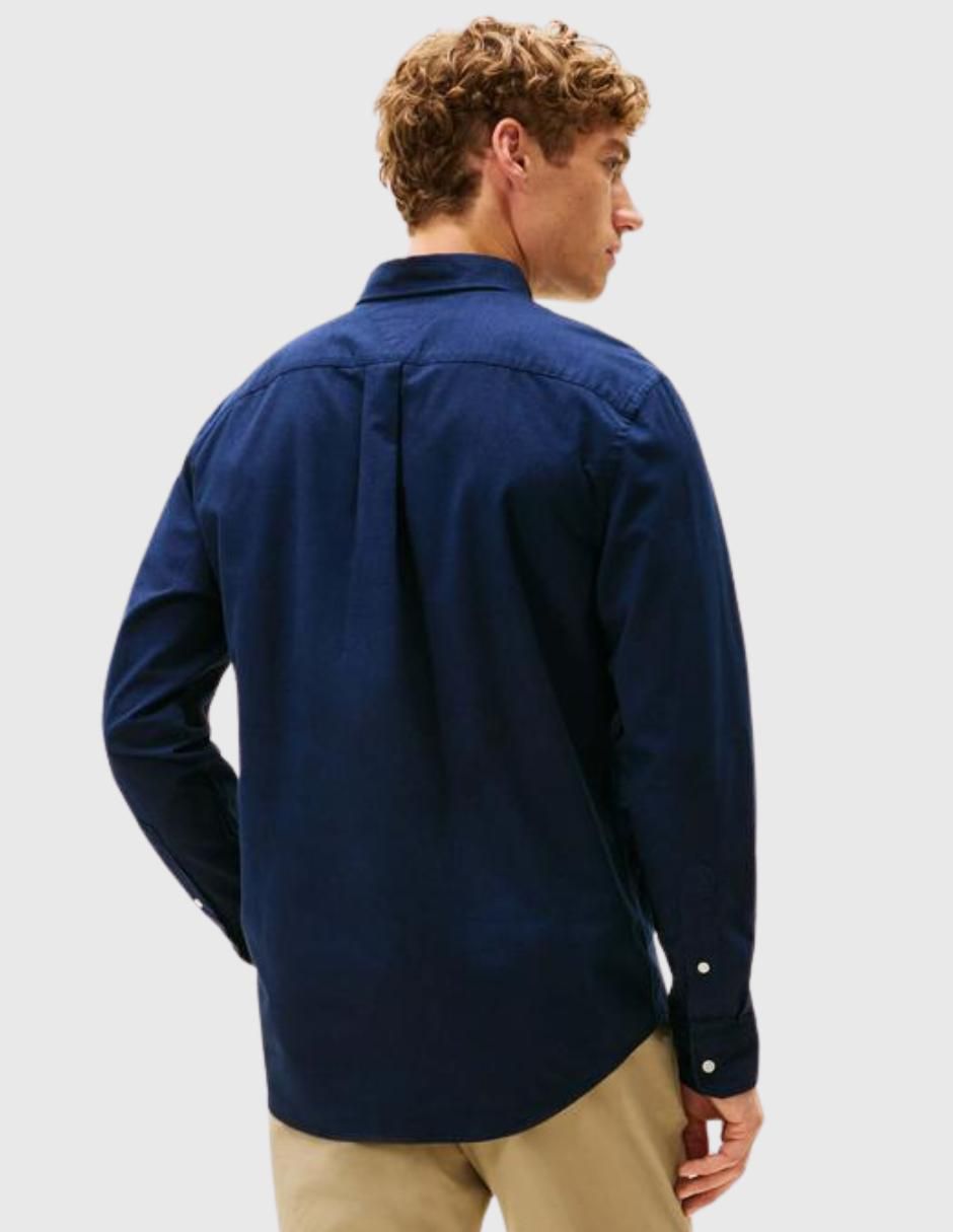 Camisa casual de algodón manga larga para hombre 4