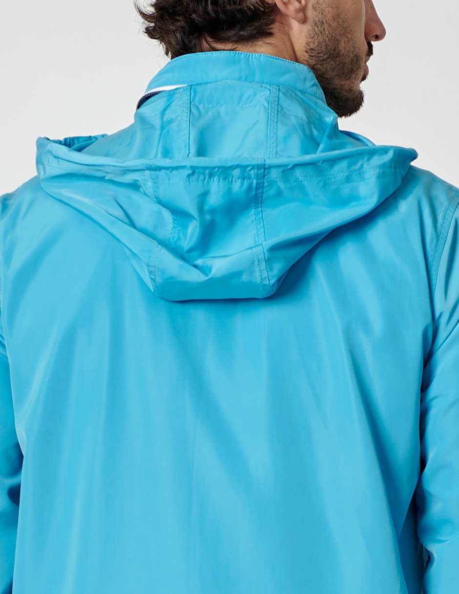 Chamarra rompevientos impermeable con bolsillos para hombre 5