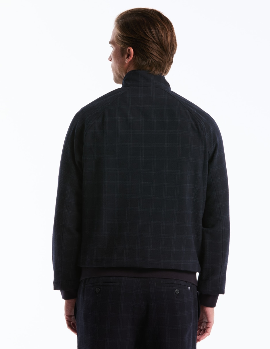 Chamarra harrington impermeable con bolsillos para hombre 2