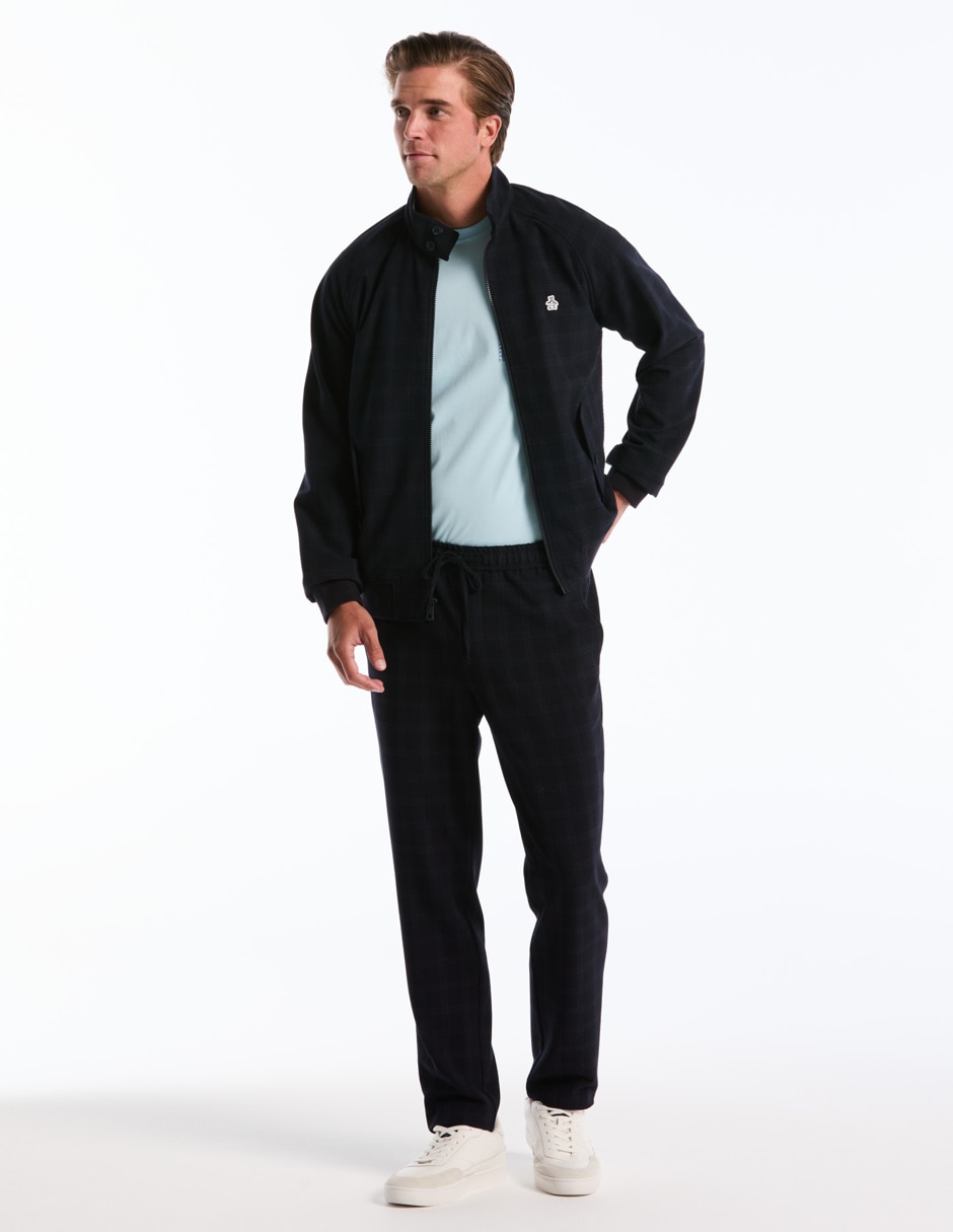 Chamarra harrington impermeable con bolsillos para hombre 4