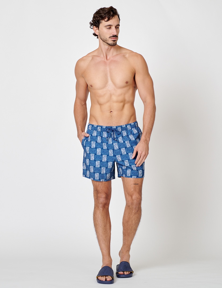 Traje de baño con bolsillos para hombre