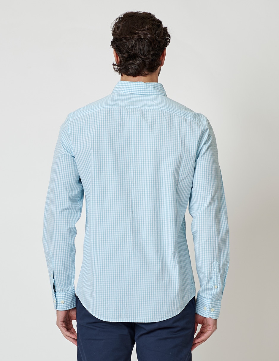 Camisa casual de algodón manga larga para hombre 3