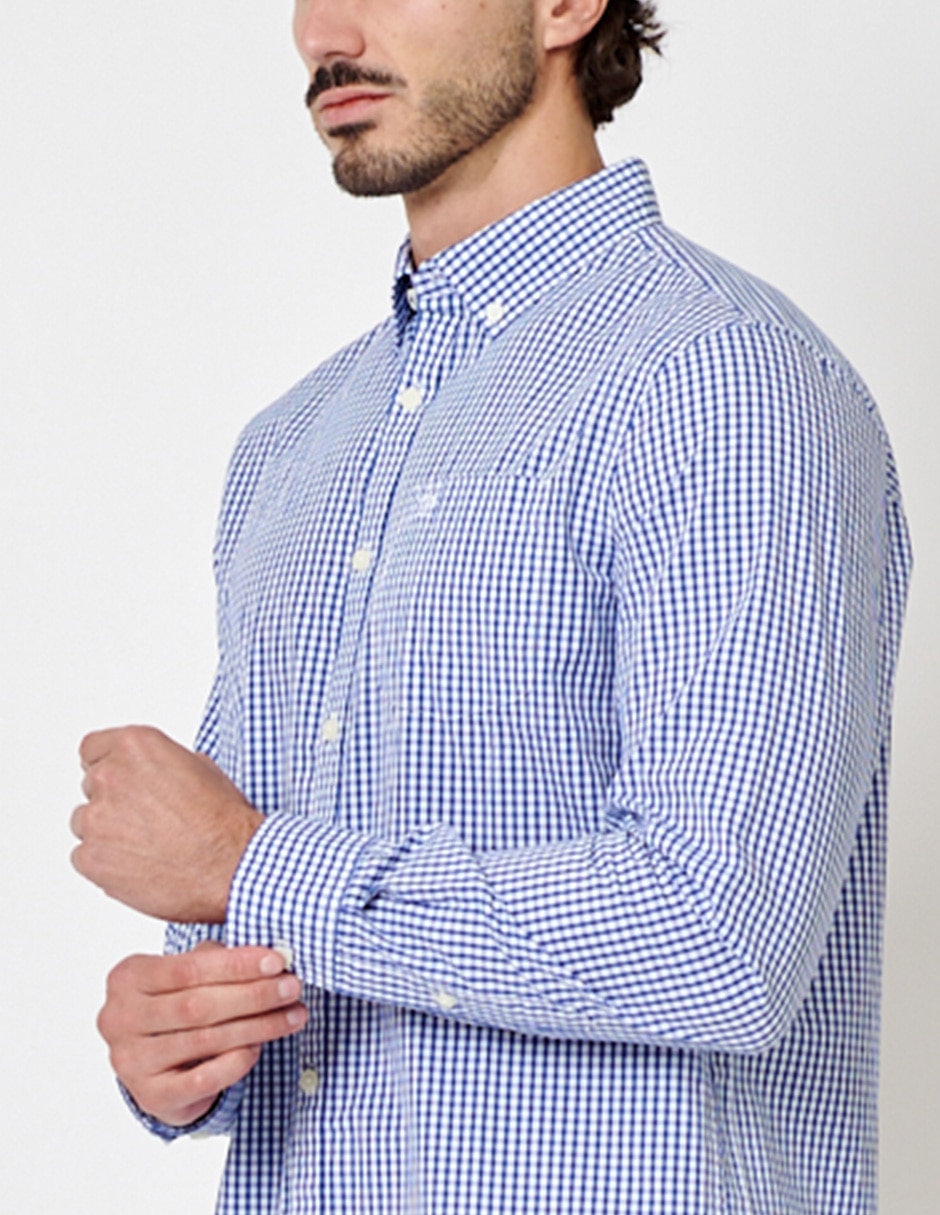 Camisa casual de algodón manga larga para hombre 2