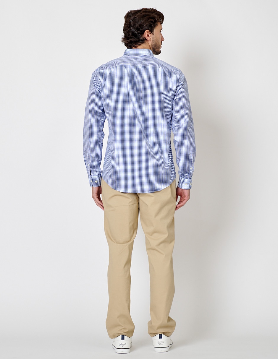 Camisa casual de algodón manga larga para hombre 3