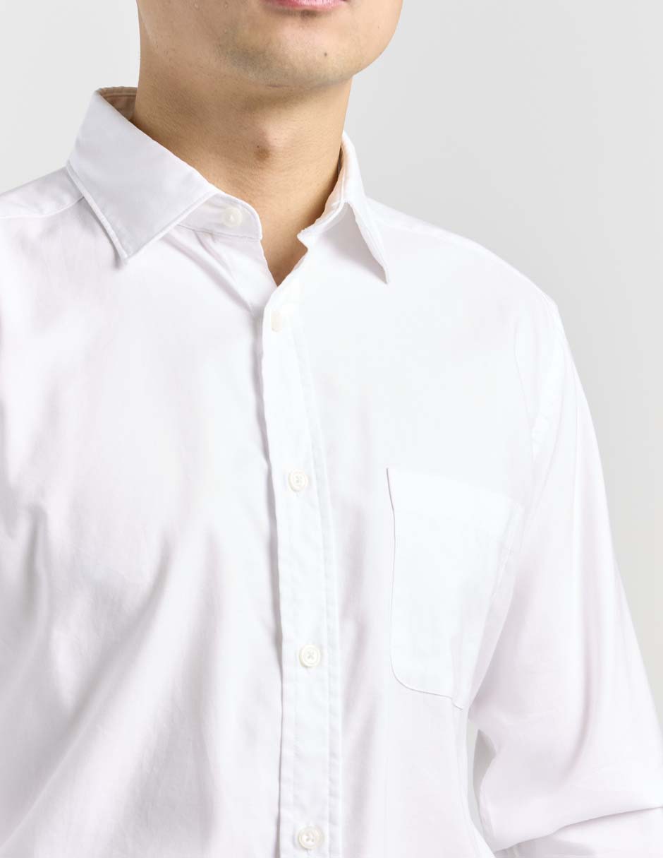 Camisa casual de algodón manga larga para hombre 4