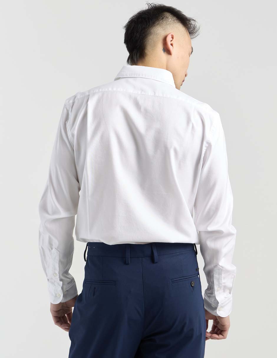 Camisa casual de algodón manga larga para hombre 6