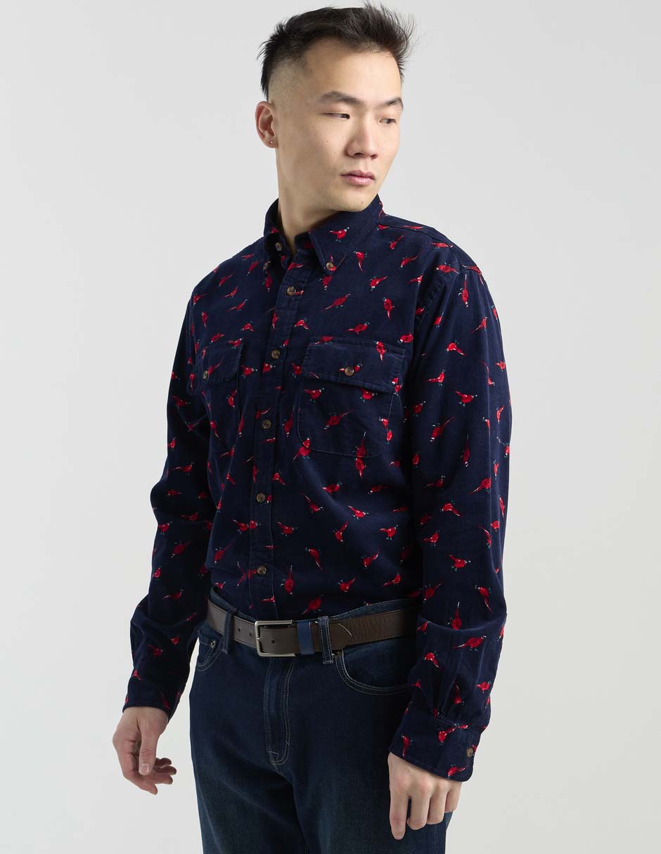 Camisa casual de algodón manga larga para hombre 2