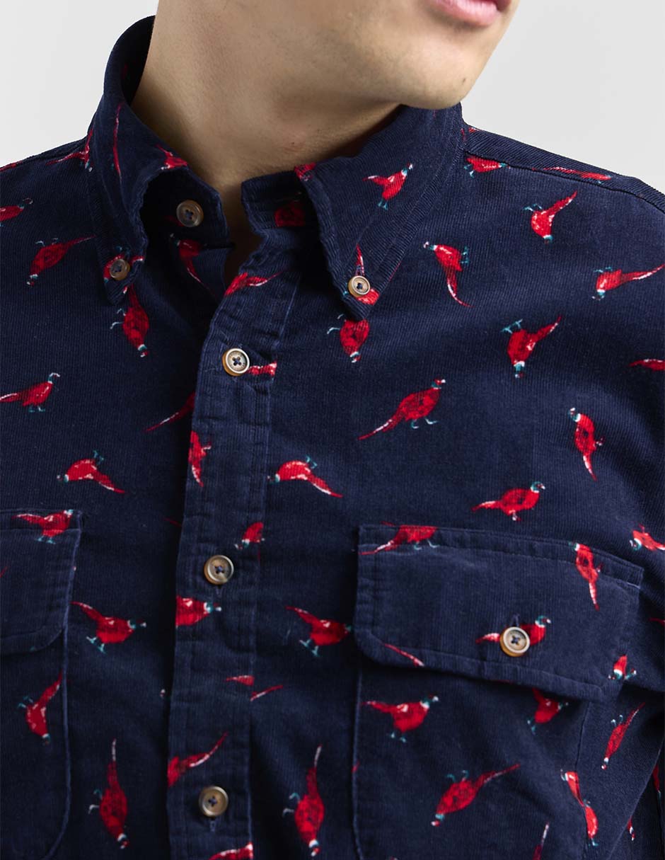 Camisa casual de algodón manga larga para hombre 4