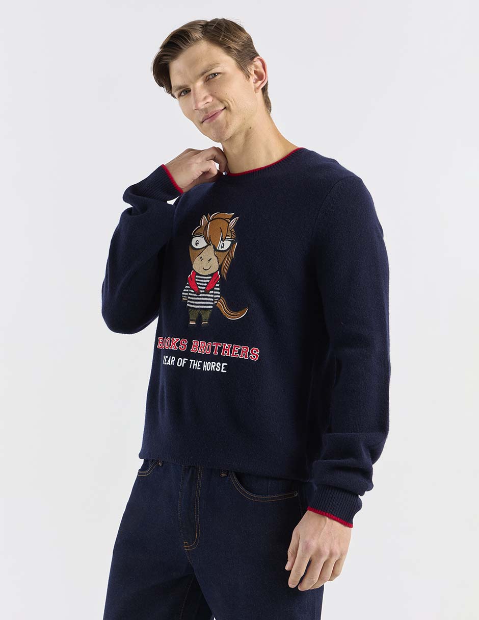 Suéter cuello redondo para hombre