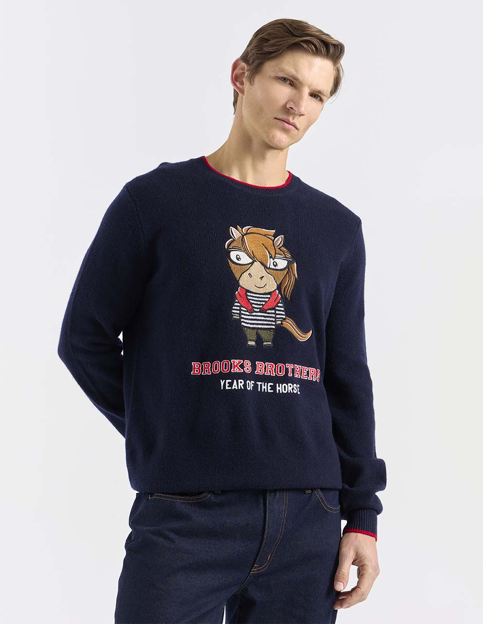 Suéter cuello redondo para hombre 2