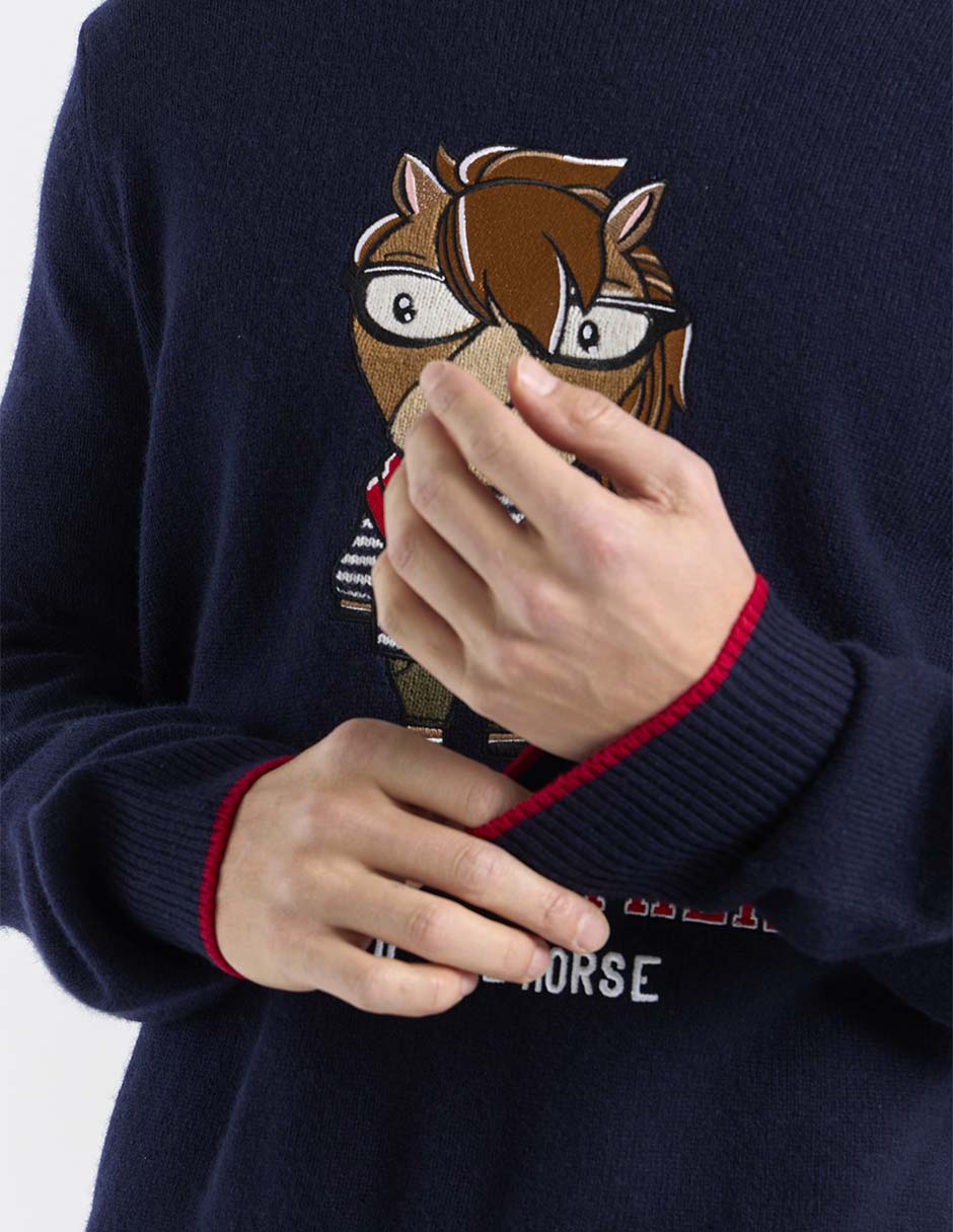 Suéter cuello redondo para hombre 5