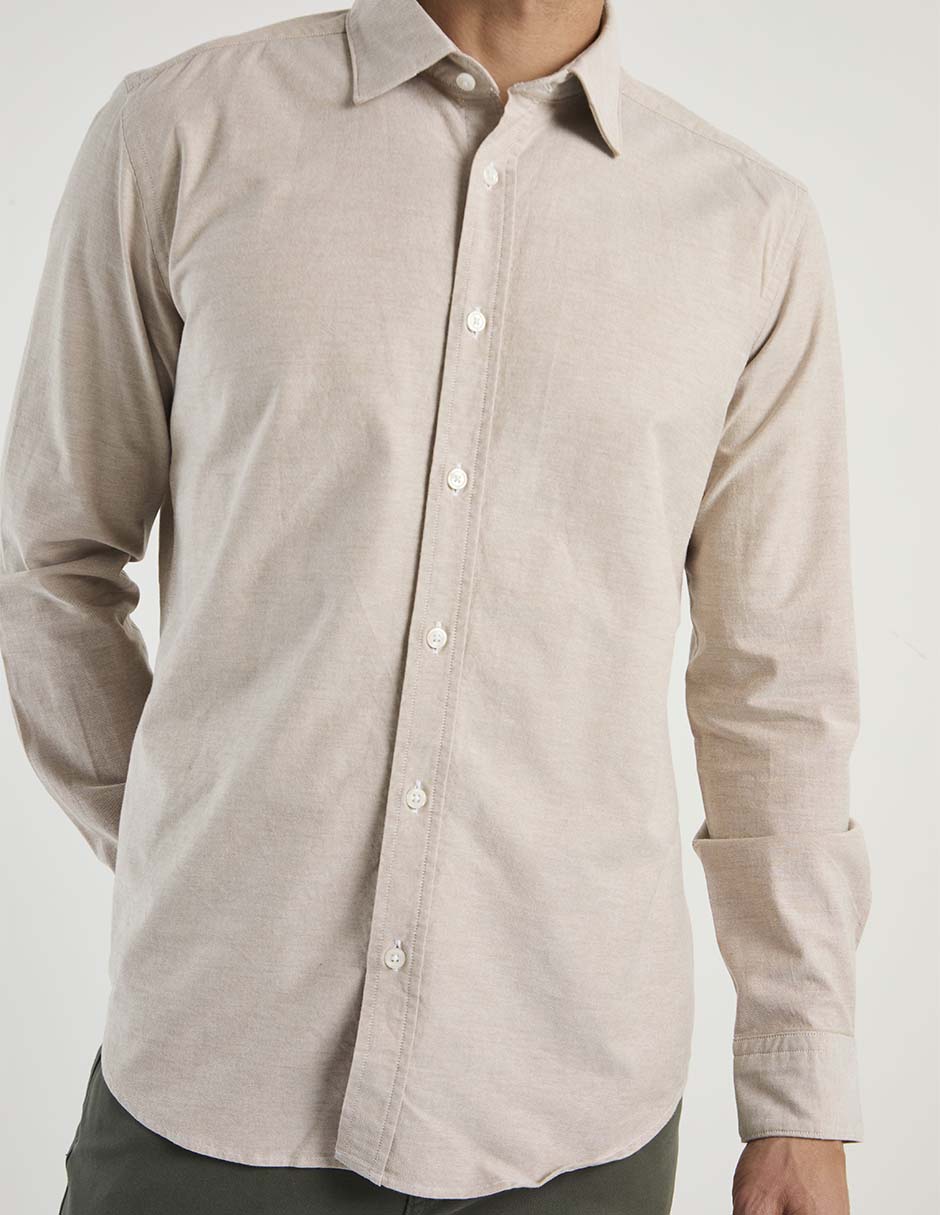 Camisa casual manga larga para hombre 4
