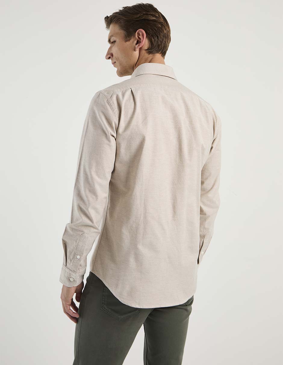 Camisa casual manga larga para hombre 6