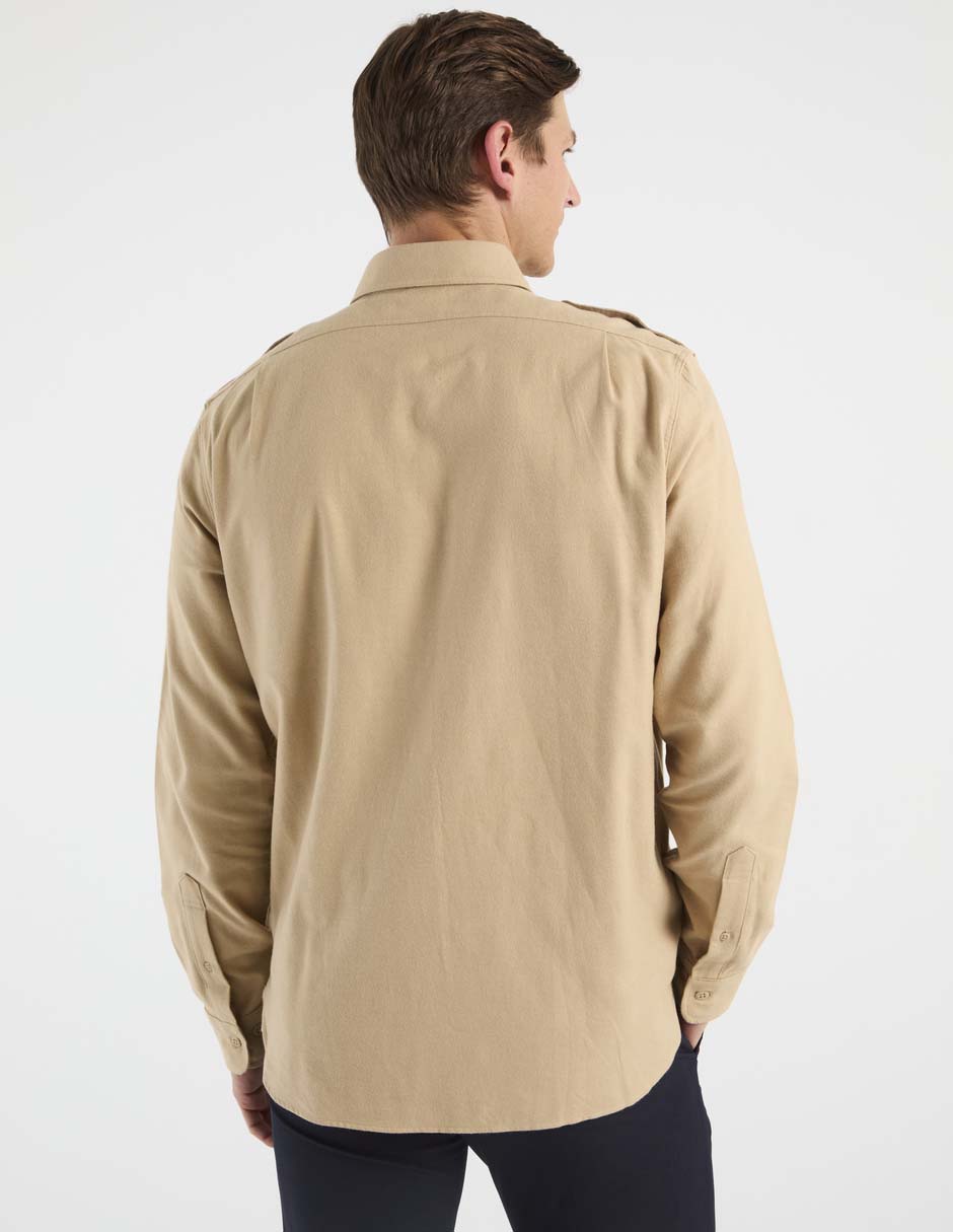 Camisa casual de algodón manga larga para hombre 2