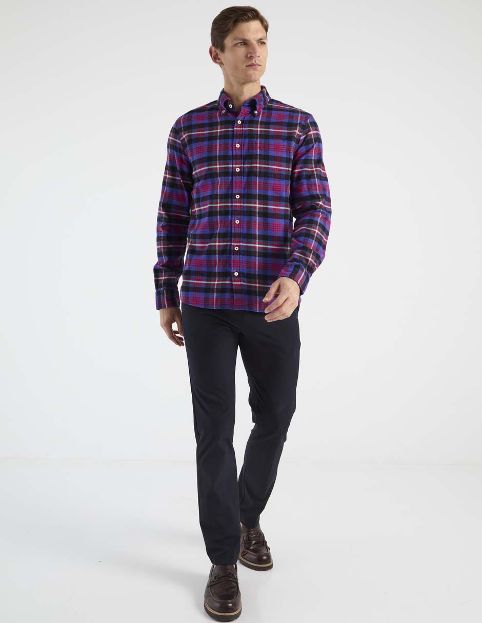 Camisa casual manga larga para hombre 3