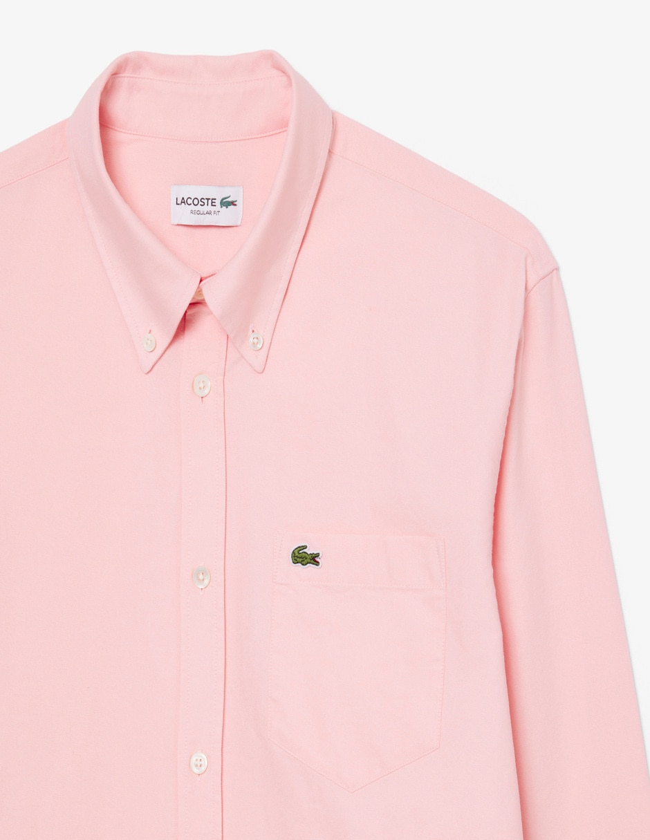 Camisa casual de algodón manga larga para hombre 6