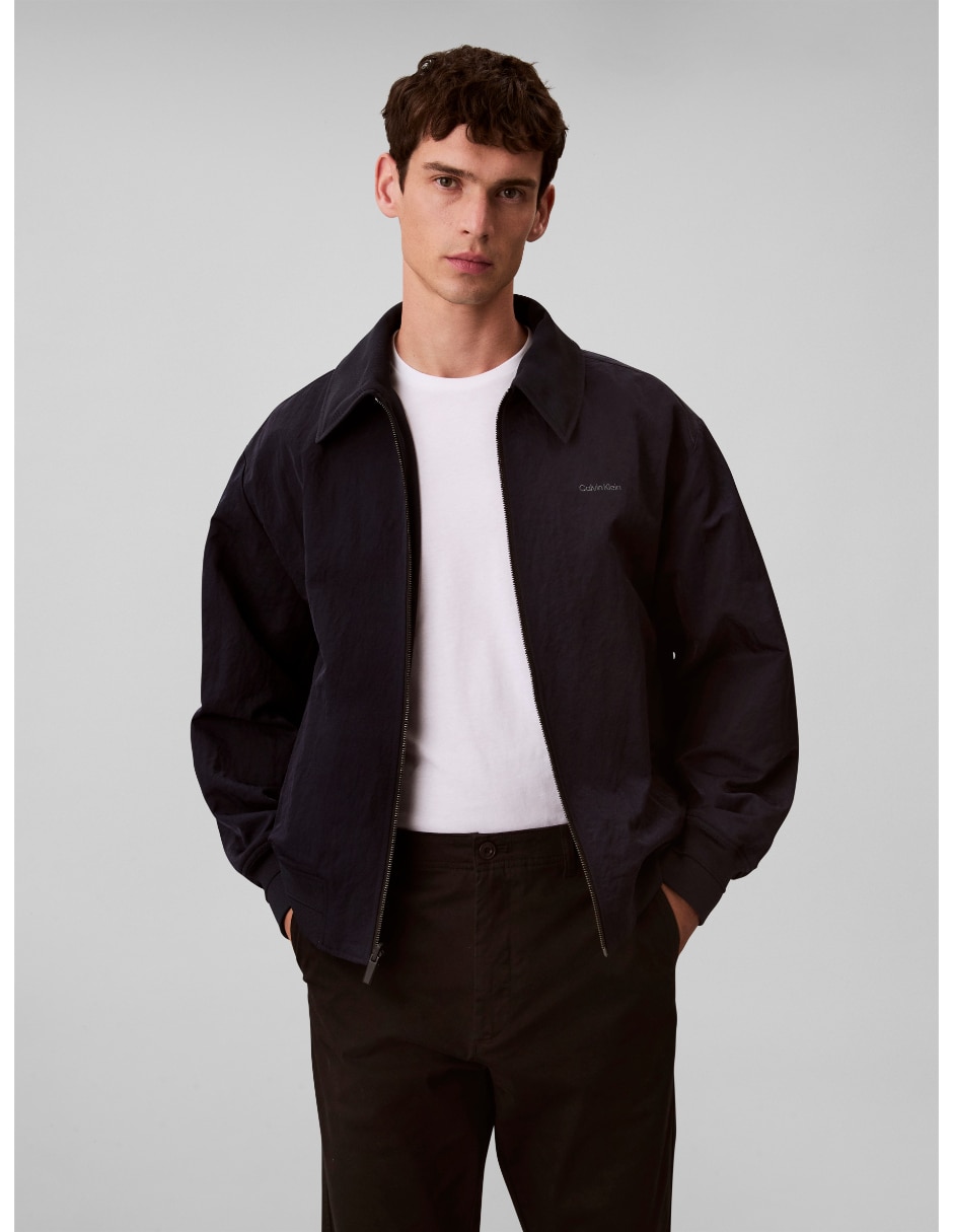Chamarra casual impermeable con bolsillos para hombre