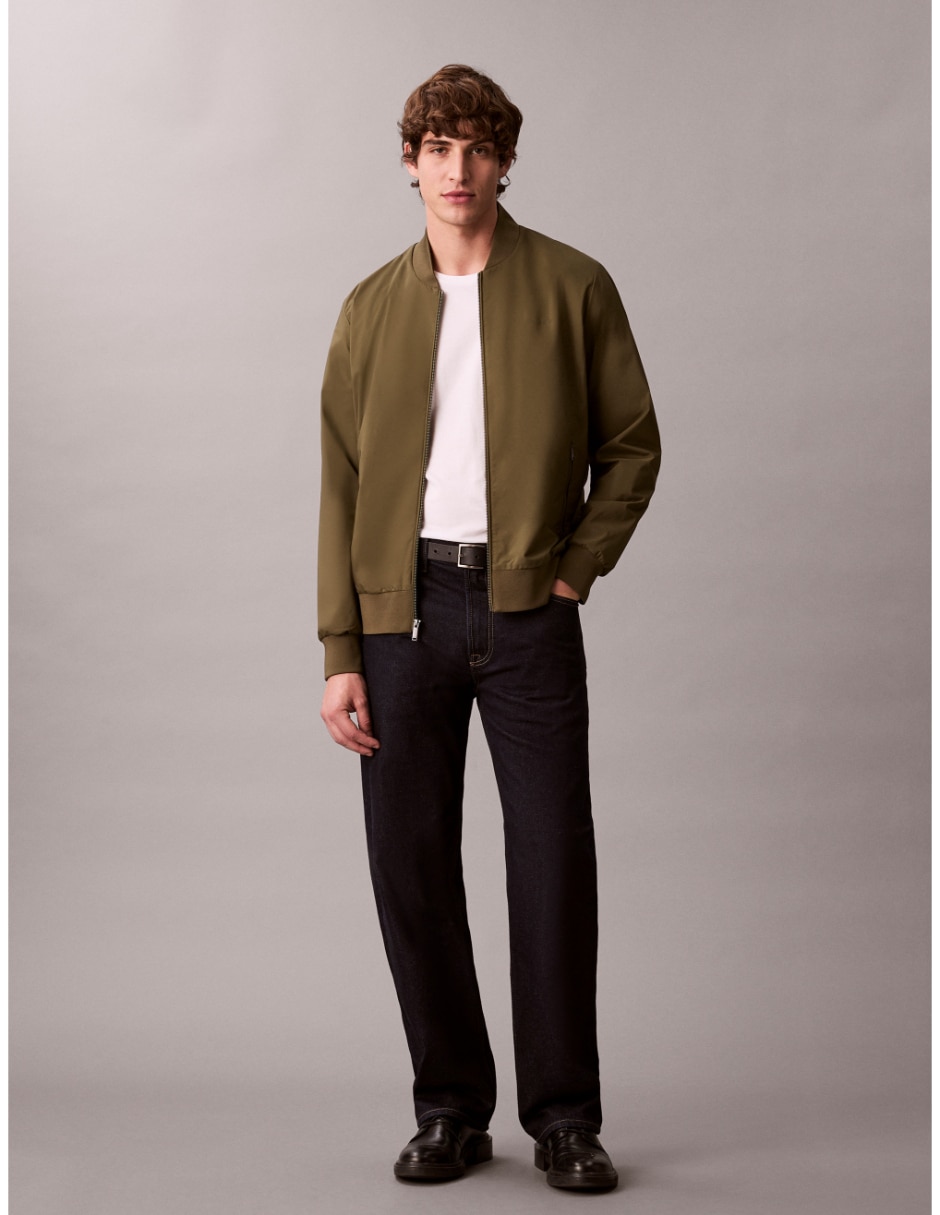 Chamarra bomber impermeable con bolsillos para hombre 2