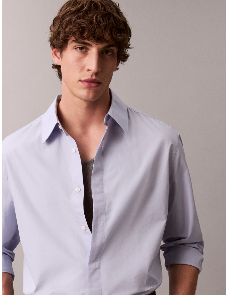 Camisa de algodón manga larga para hombre 3