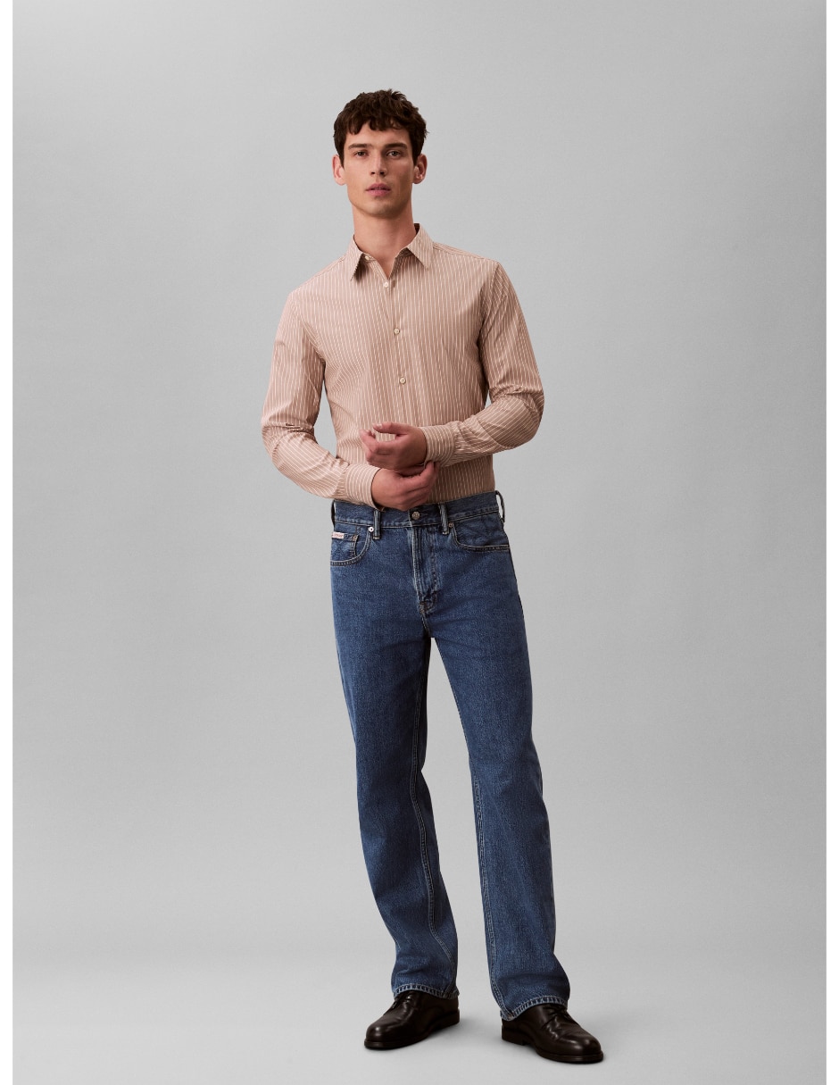 Camisa casual de algodón manga larga para hombre 2