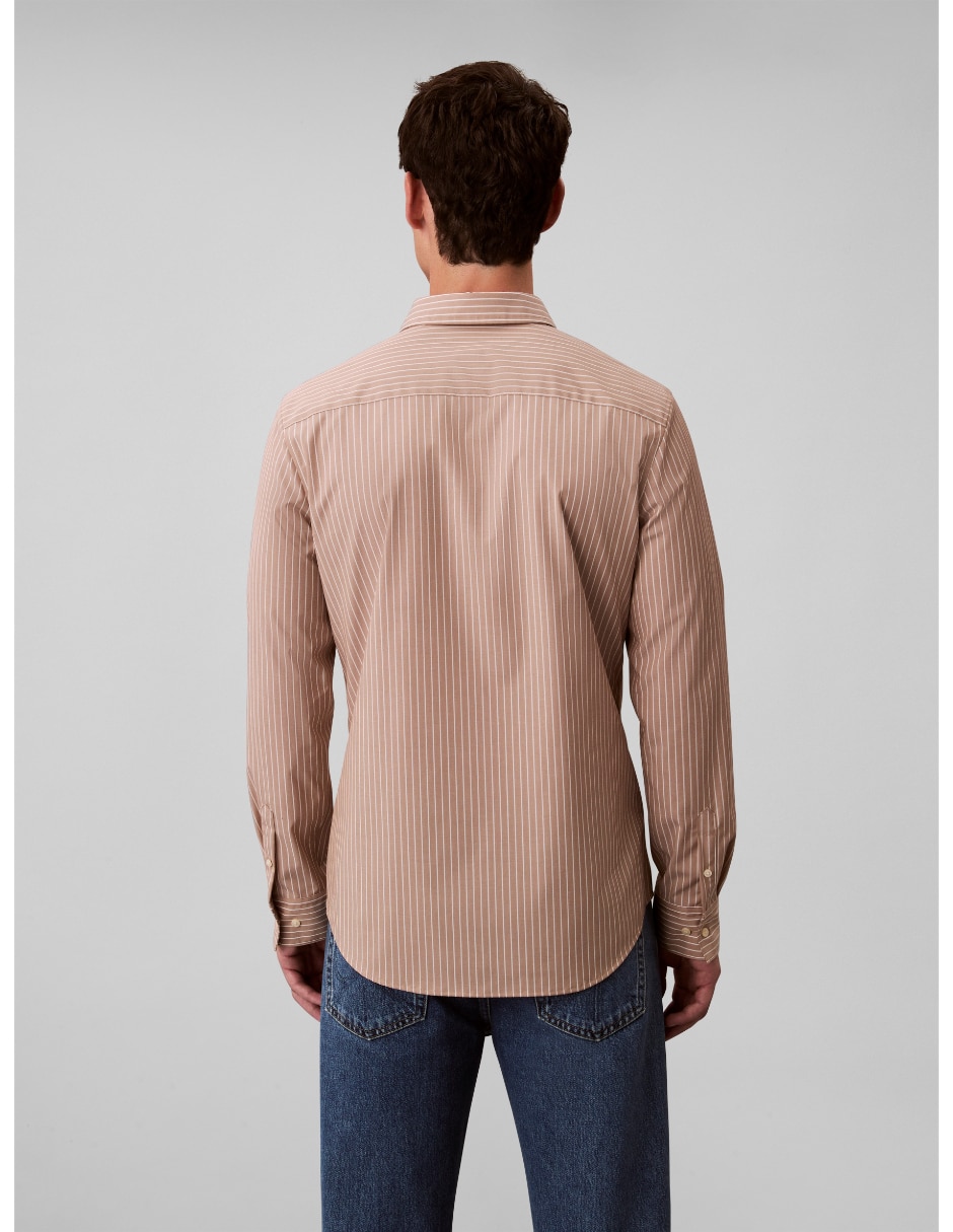Camisa casual de algodón manga larga para hombre 4