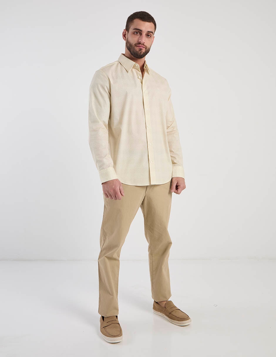 Camisa casual de algodón manga larga para hombre 3
