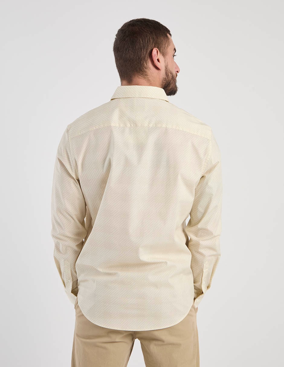 Camisa casual de algodón manga larga para hombre 6