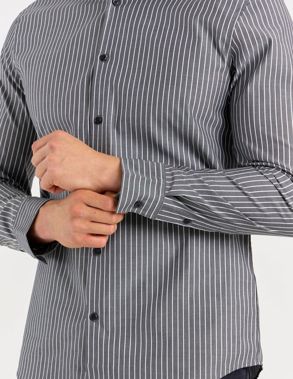 Camisa casual de algodón manga larga para hombre 5