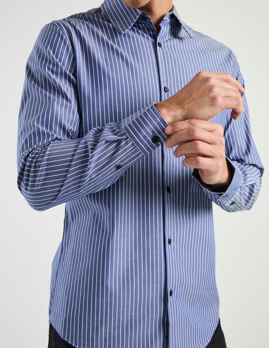 Camisa casual de algodón manga larga para hombre 4