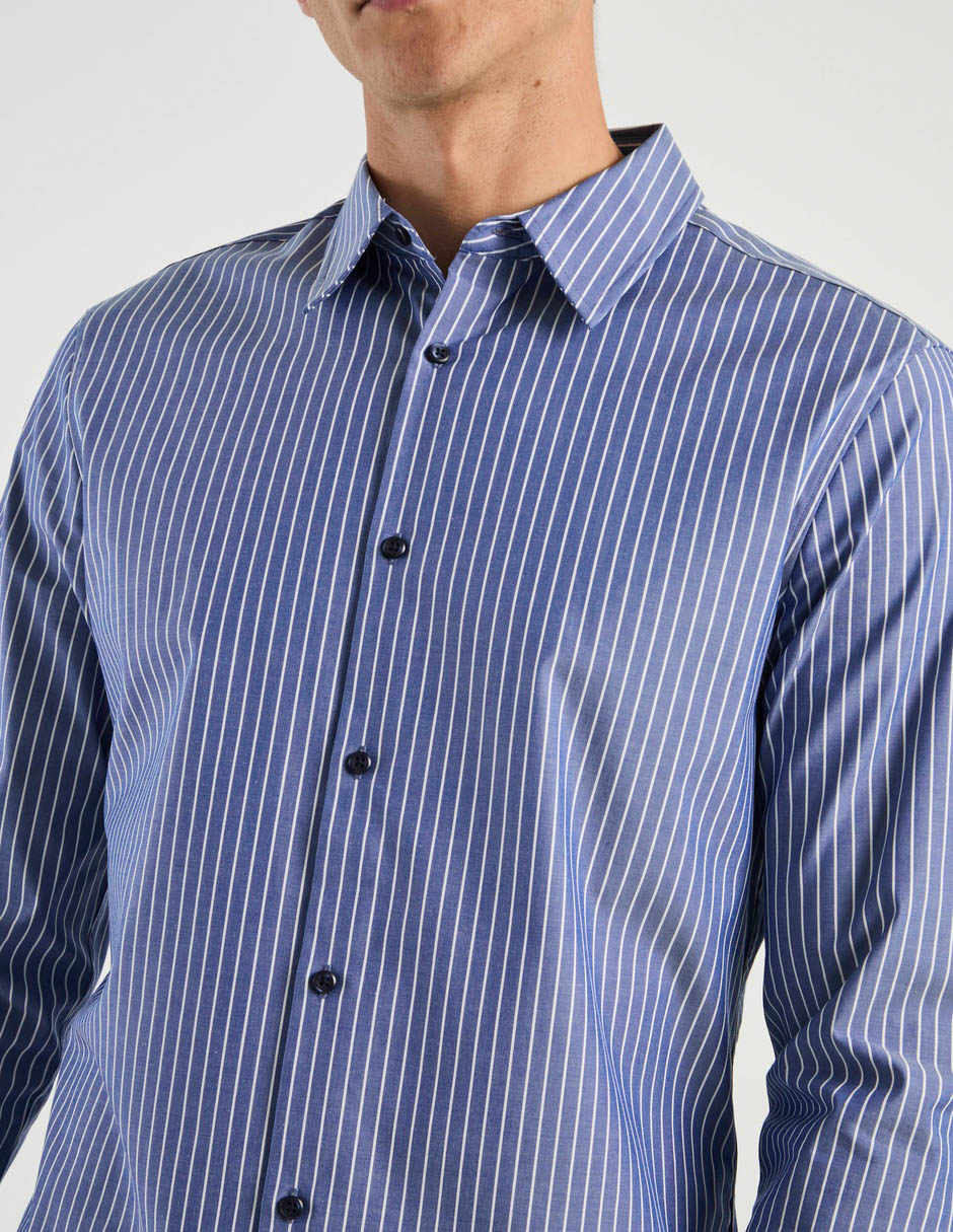 Camisa casual de algodón manga larga para hombre 5