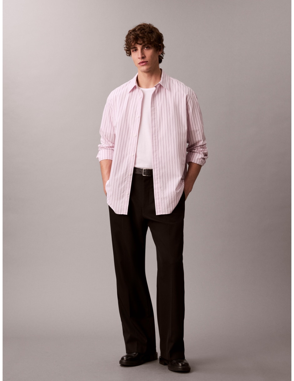 Camisa casual de algodón manga larga para hombre 2