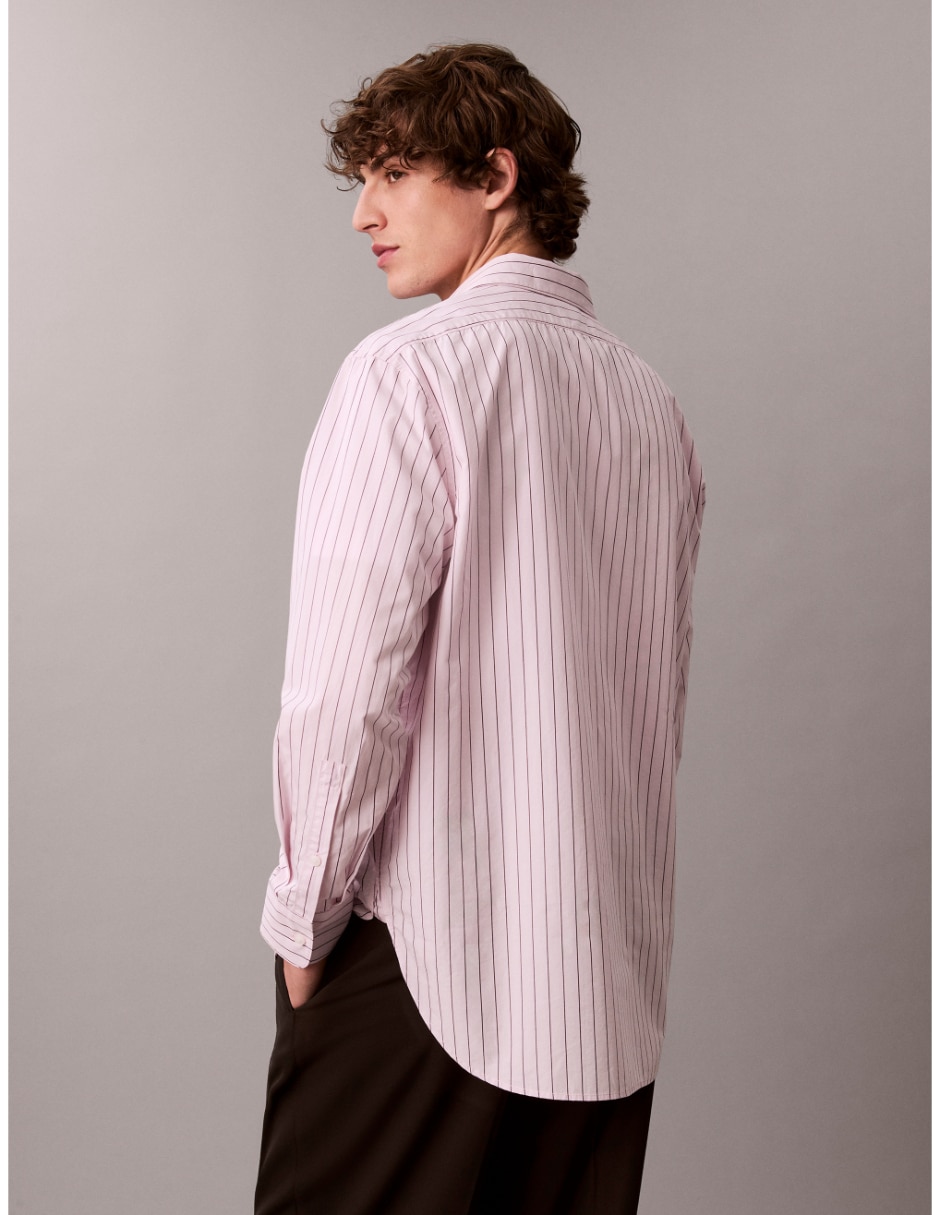 Camisa casual de algodón manga larga para hombre 4