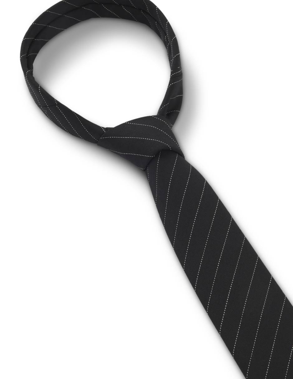 Corbata regular estampado a rayas para hombre 4